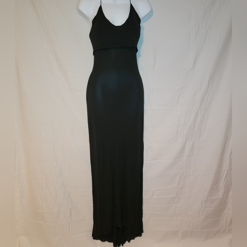 Sexy long dress, black, size 2